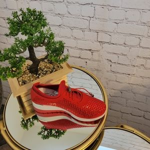Red Rhinestone Sneakers
